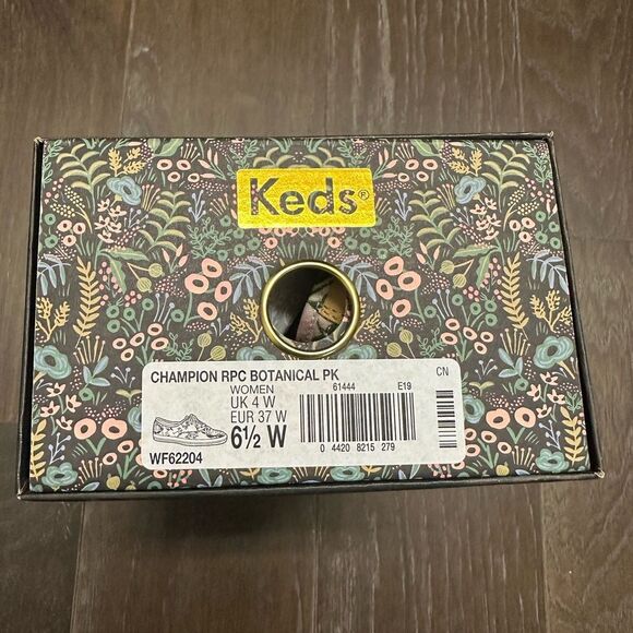 NIB Rifle Paper Co. x Keds pink floral tennis shoes. - Picture 2 of 16